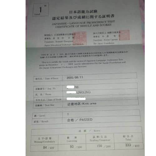 Passed the Japanese-Language Proficiency Test (JLPT) N1